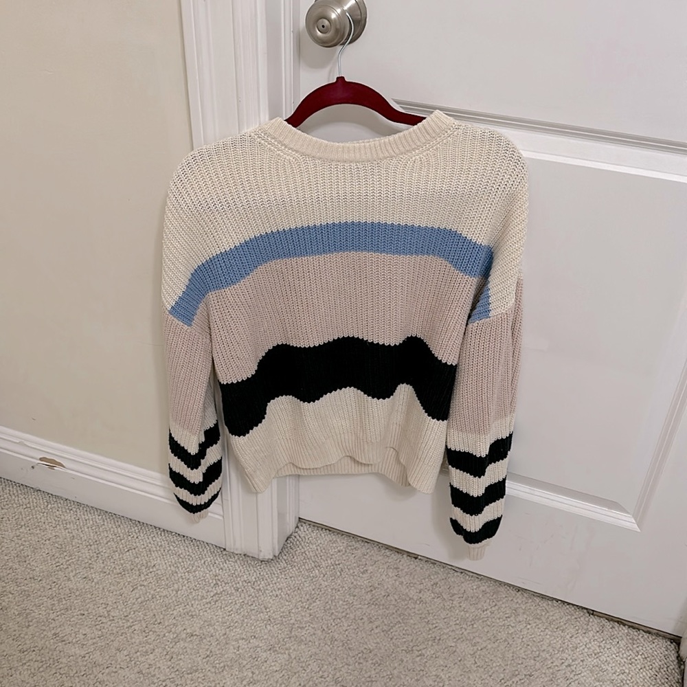 Sanctuary Colorblock Striped Sweatshirt